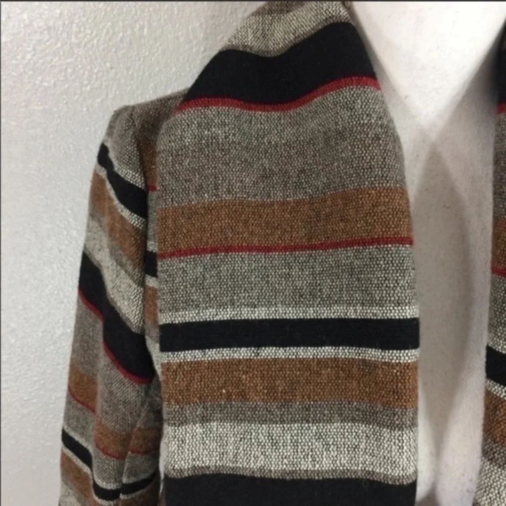 Anthro Otis & Maclain stripe oversized wool jacket
